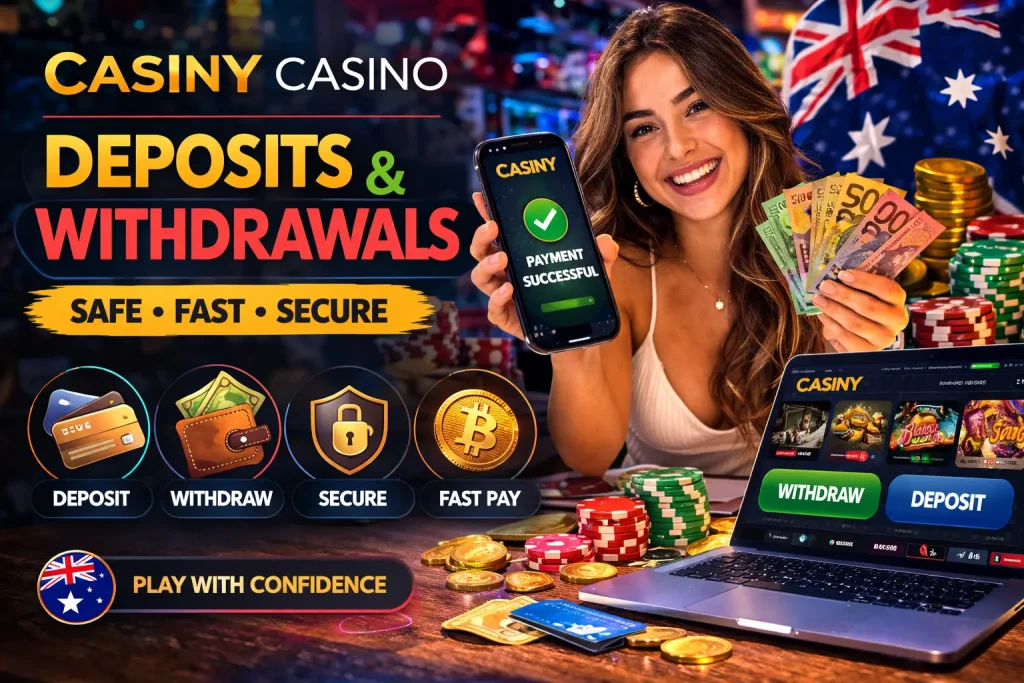 Casiny Casino Deposit and Withdrawals